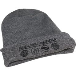 Raw Knit Hat Gray